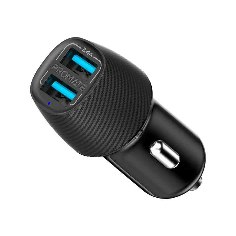 VolTrip-Duo
3.4A Car Charger With Dual USB Ports