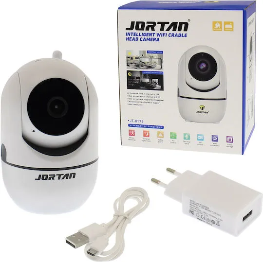 Jortan 8172 IP Surveillance Camera Wi-Fi Full HD 1080p with Two-Way Communication and Lens 3.6mm
