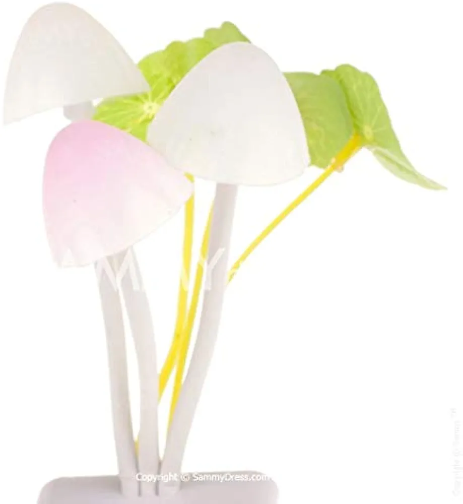 Modern Sensor LED Romantic Colorful Ombre Lotus Leaf Decor Mushroom Night Light