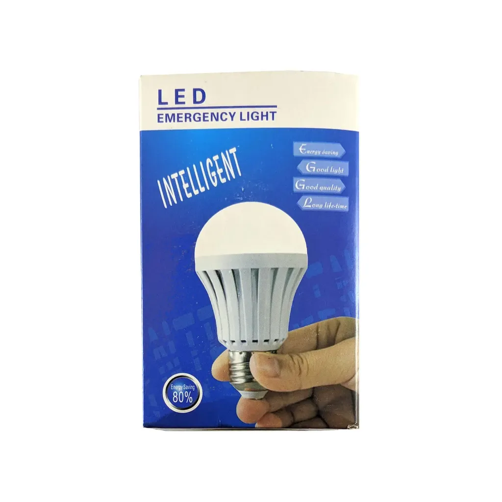 E27 intelligent LED emergency light bulb